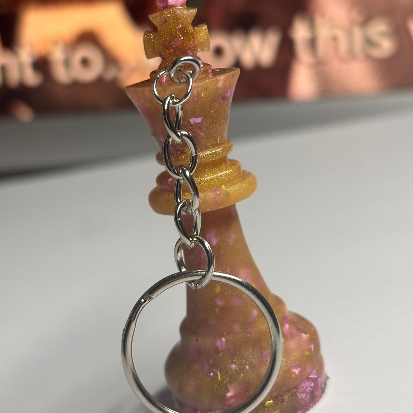 Yellow /Purple King - Handmade Resin Keychain