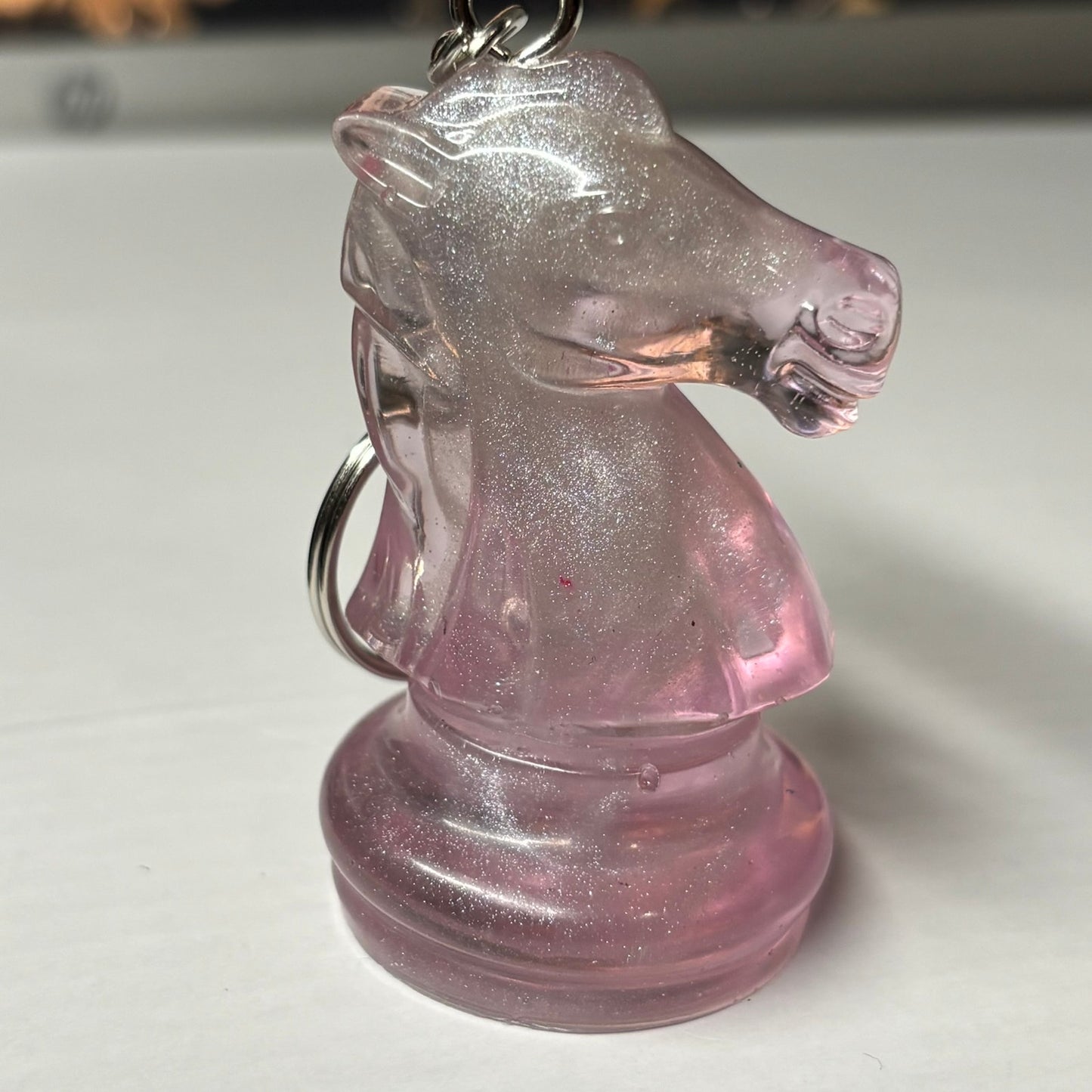 Beautiful Pink - Handmade Resin Keychain - Large Edition