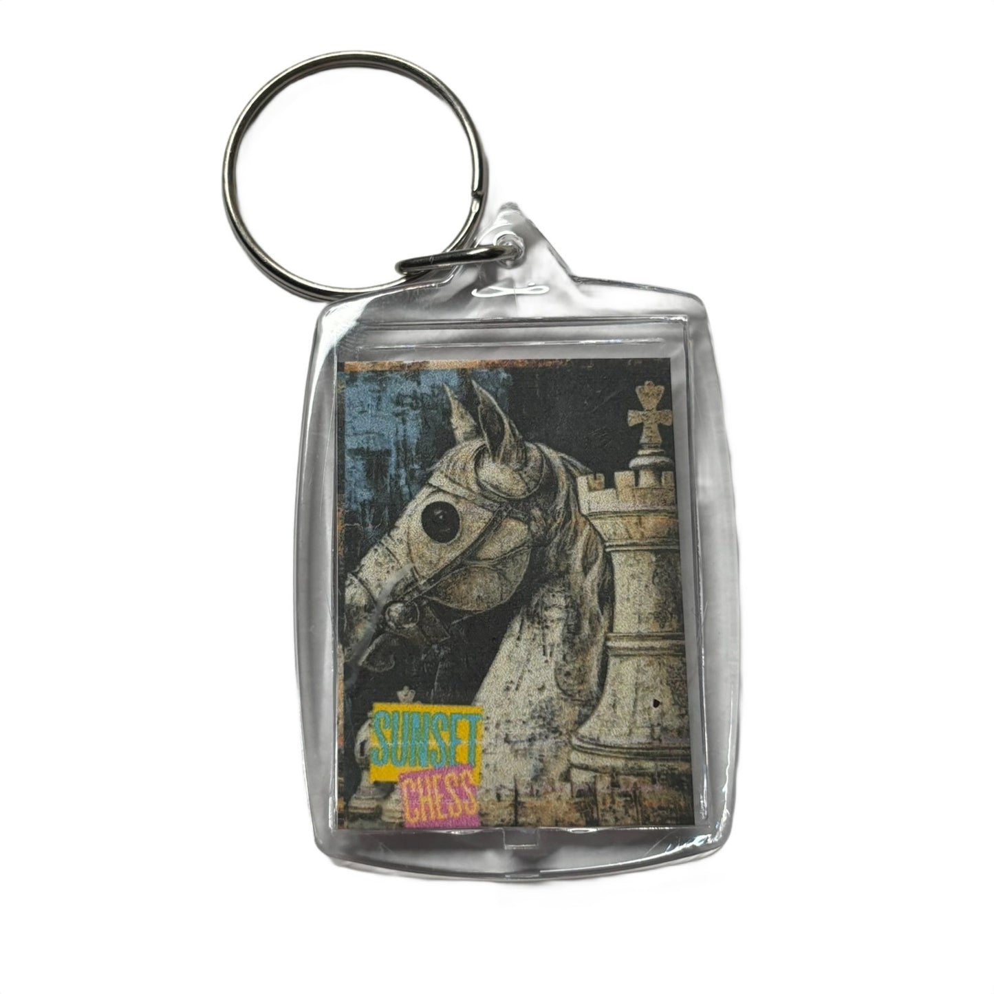 Vintage Knight - Chess  Photo Keychain