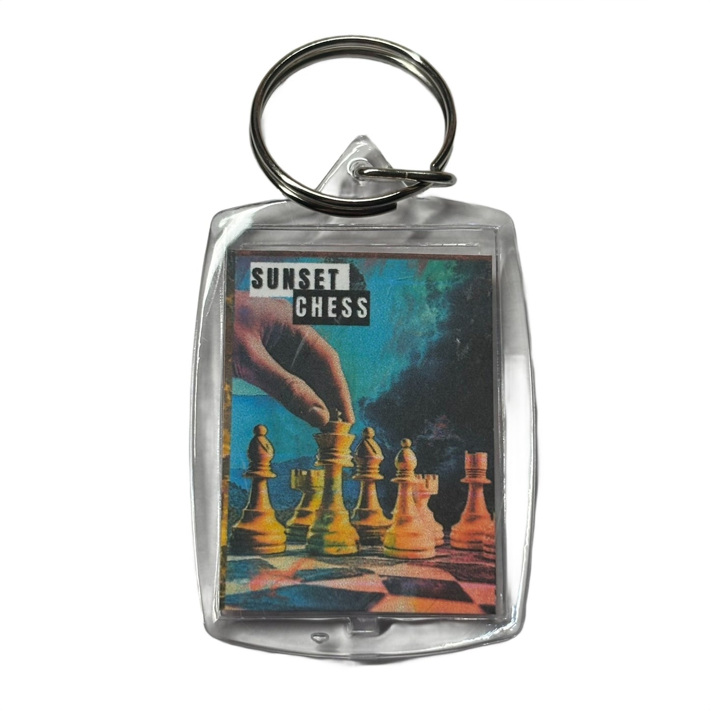 Space Play - Chess  Photo Keychain