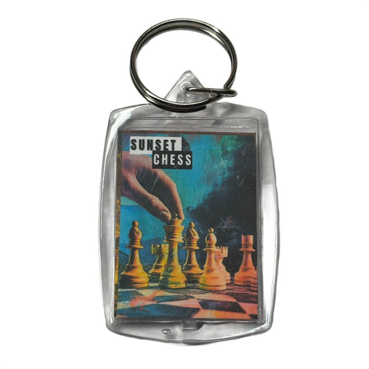 Space Play - Chess  Photo Keychain