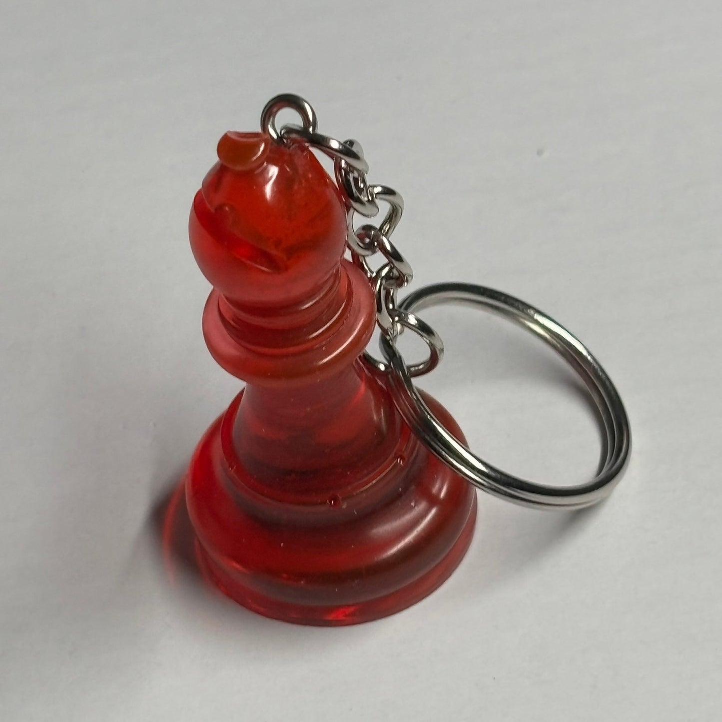 Cherry Red Bishop - Handmade Resin Keychain