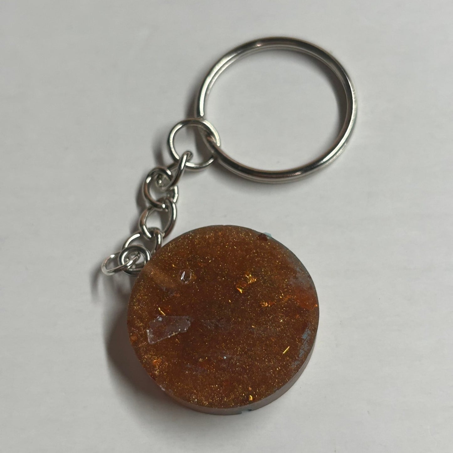 Rustic Blue Knight - Handmade Resin Keychain