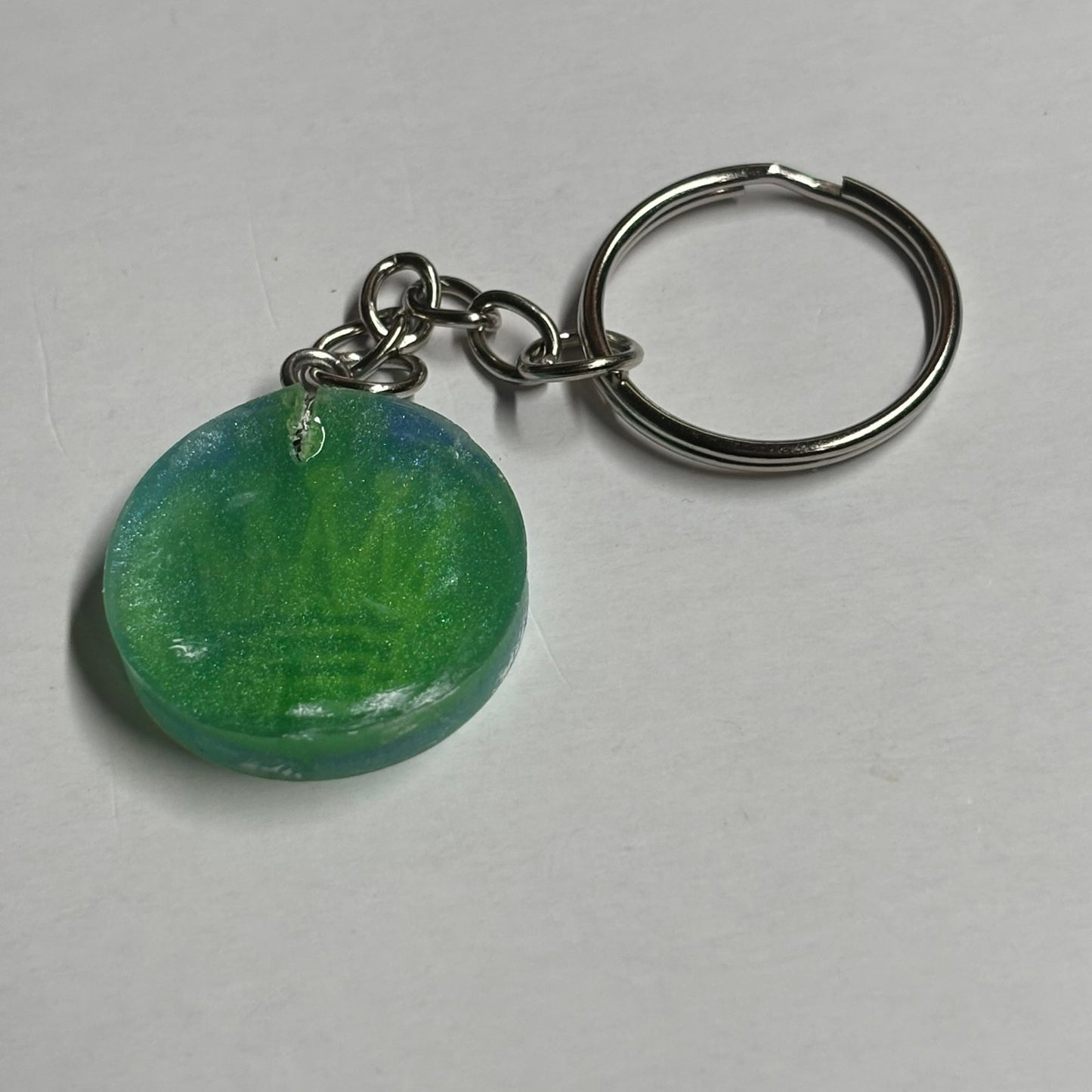 Seattle Colors Queen - Handmade Resin Keychain - Flat Edition