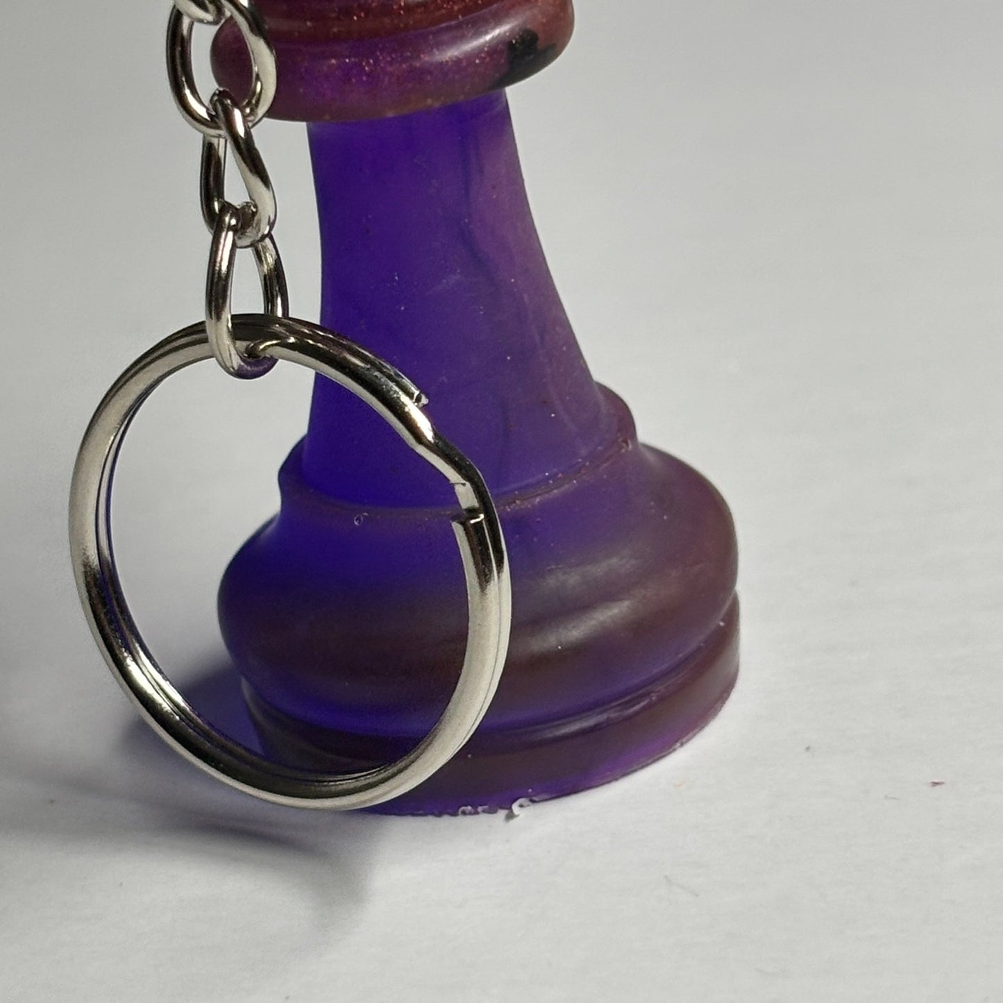 Purple/Red King - Handmade Resin Keychain