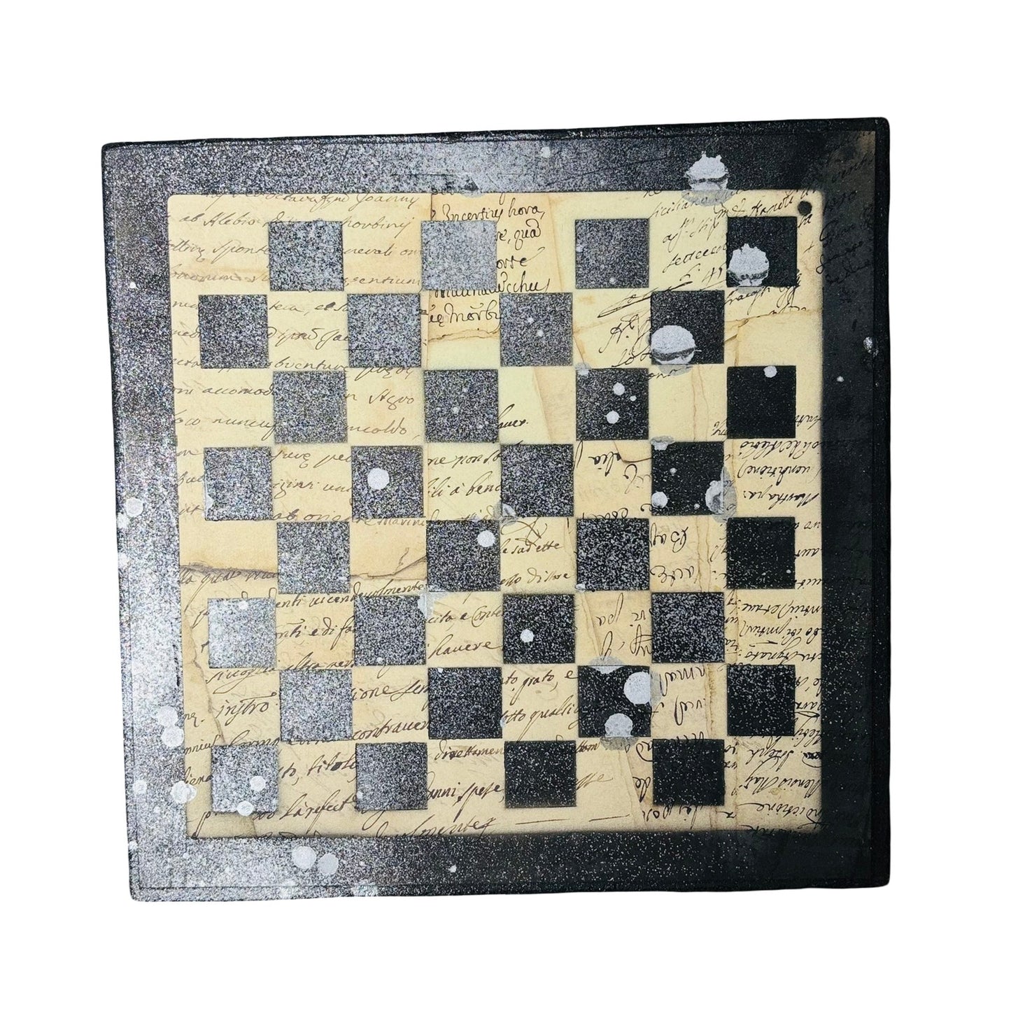 Vintage Writings - Scrapbook Chess Board