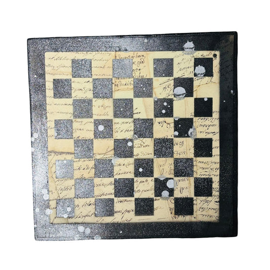 Vintage Writings - Scrapbook Chess Board