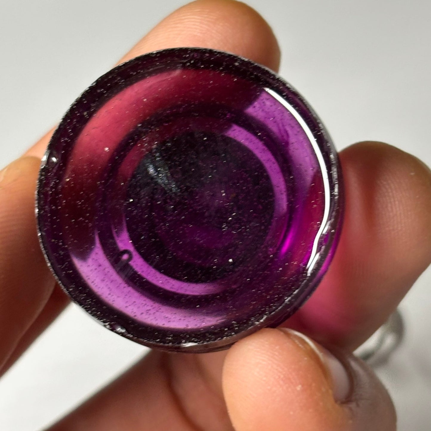 Purple Translucent Pawn - Handmade Resin Keychain - Large Edition