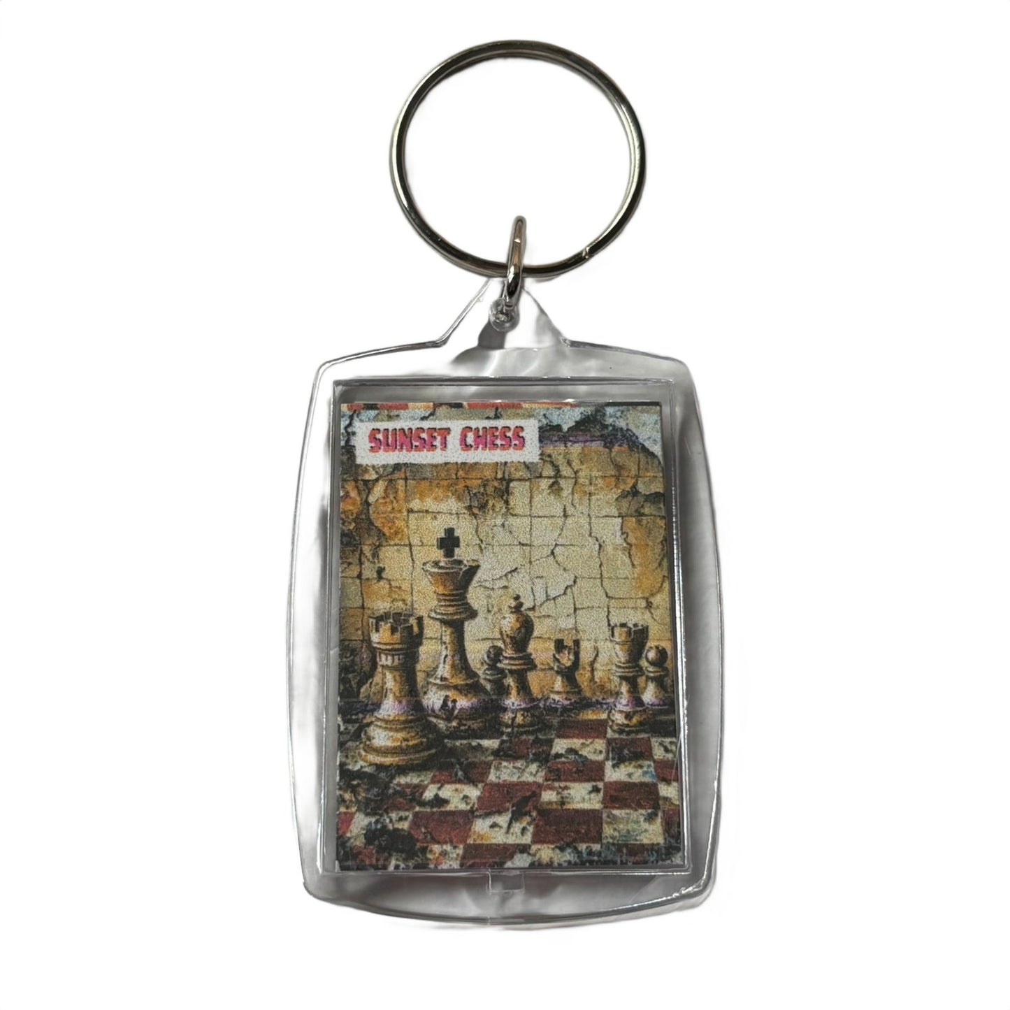 Shattered - Chess  Photo Keychain