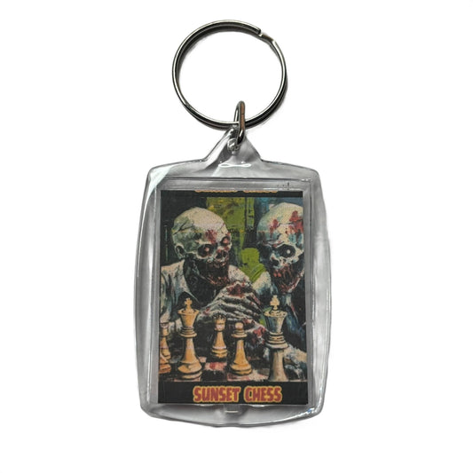 Zombie Bros - Chess  Photo Keychain