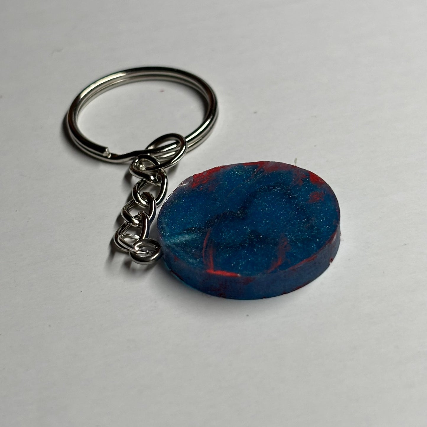 Red Blue Pawn - Handmade Resin Keychain
