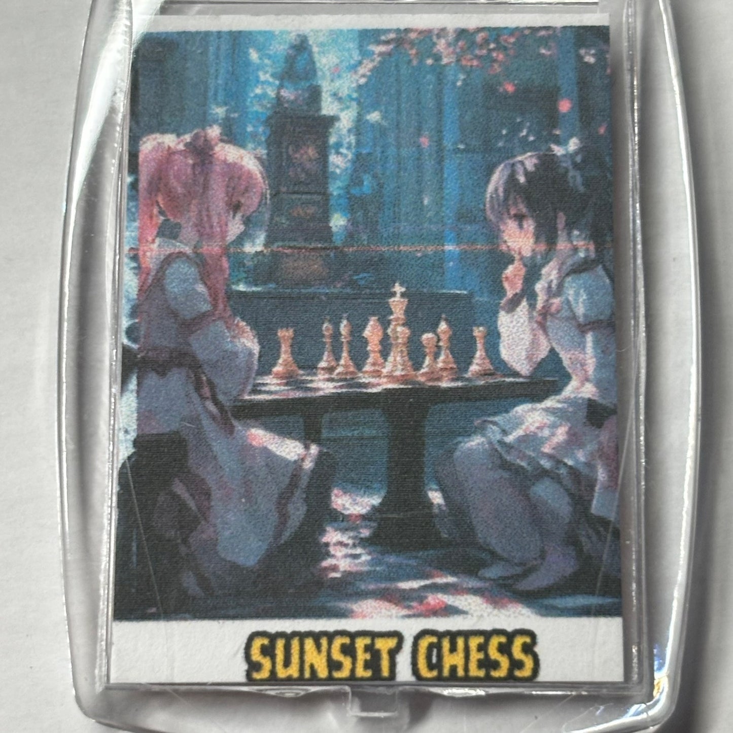 Anime Pals - Chess  Photo Keychain