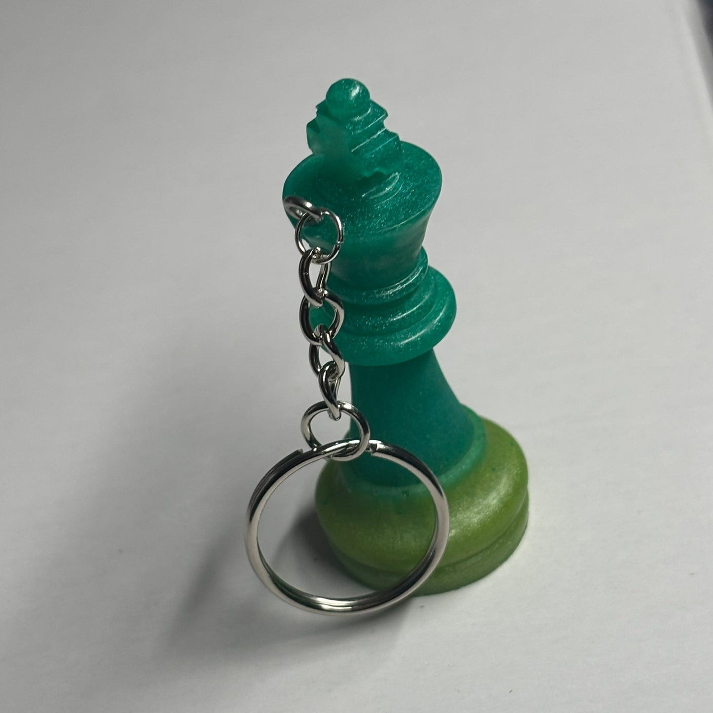 Green King - Handmade Resin Keychain