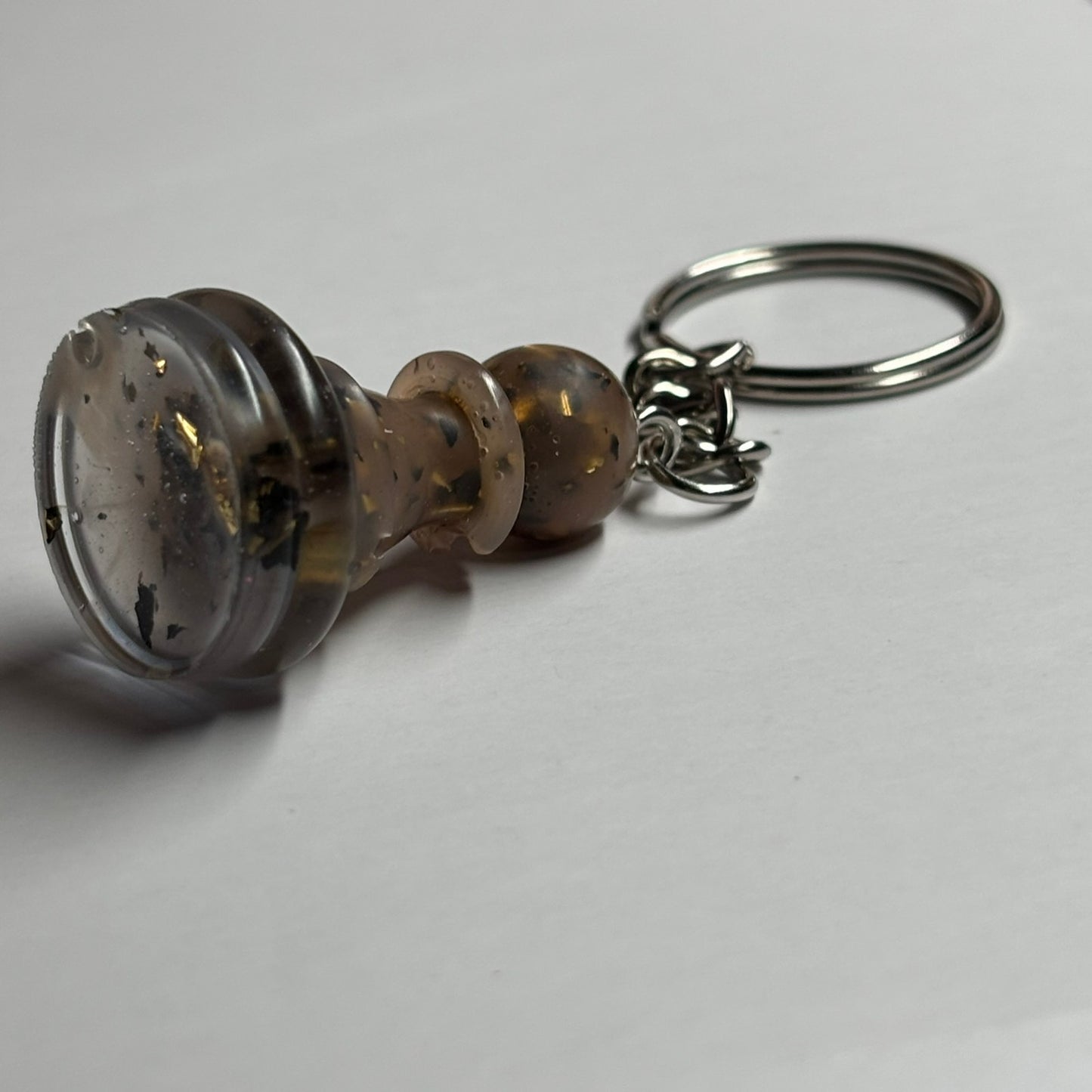 Classic Brown Pawn - Handmade Resin Keychain