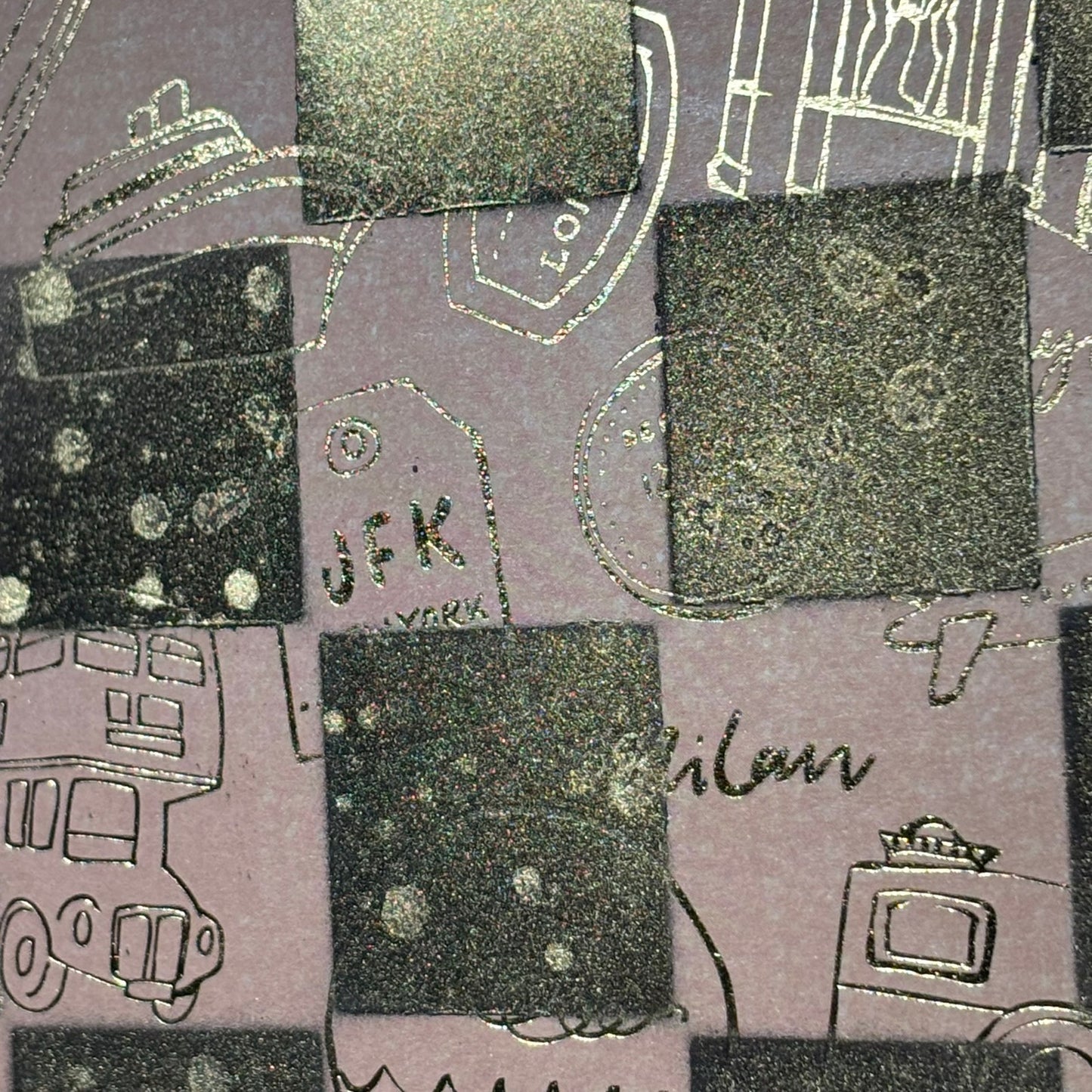 Peach Gold - Scrapbook Chess Board