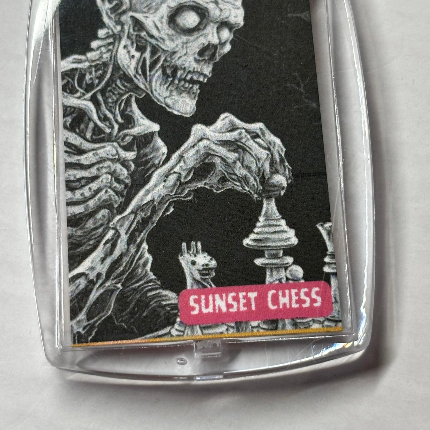 Ugly Skeleton - Chess  Photo Keychain