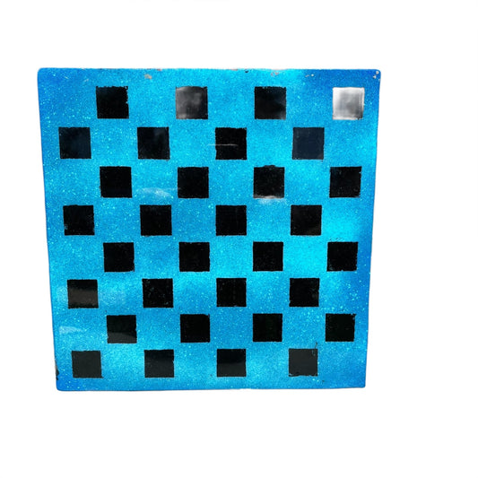 Galaxy Blue - Resin Coated Chess Board