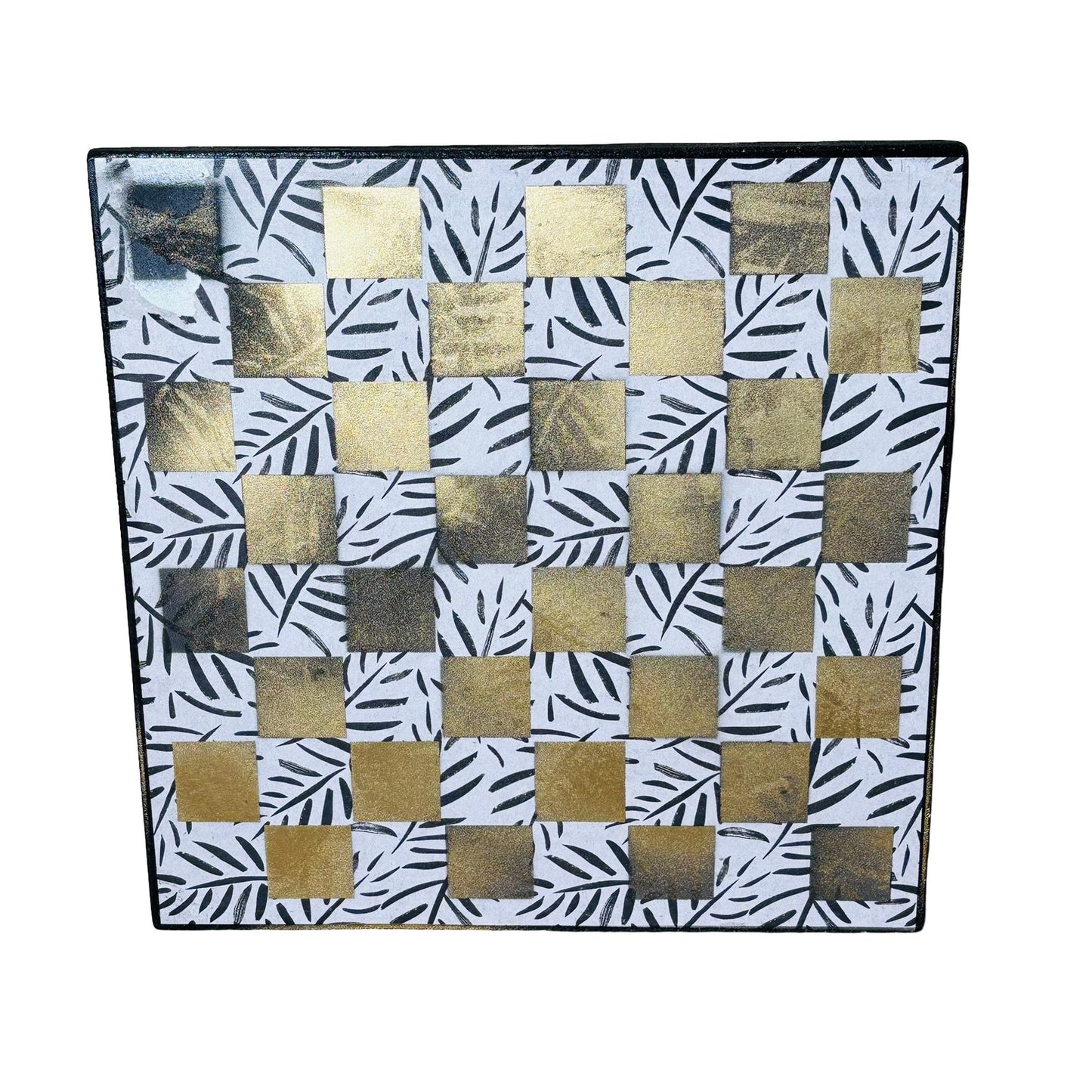 Golden Flowers - Scrapbook Chess Board