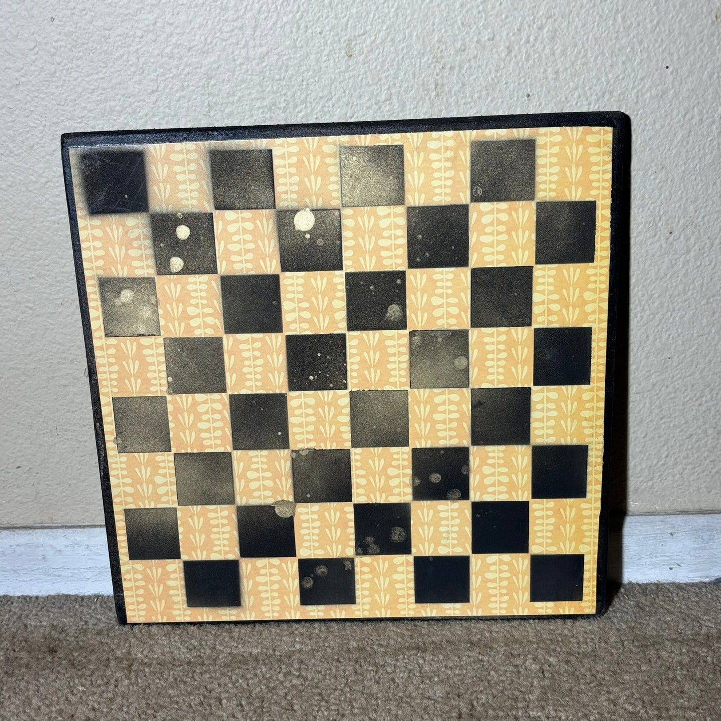 Golden Black & Yellow - Scrapbook Chess Board