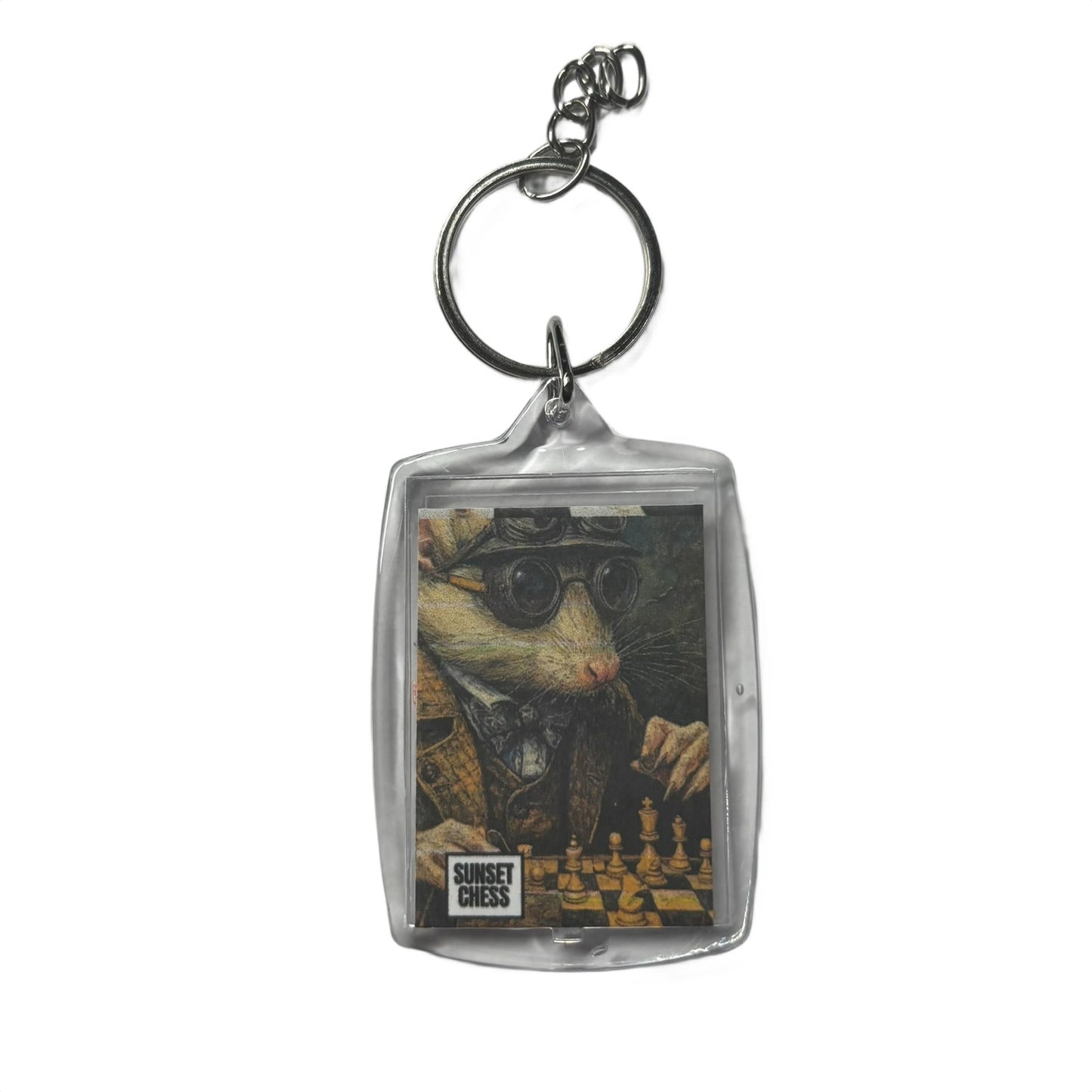 Mice Men  - Chess  Photo Keychain