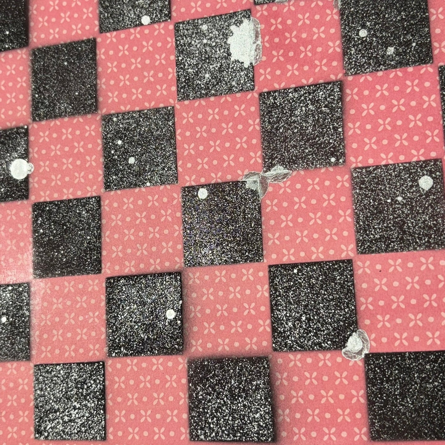 Vintage Black & Red - Scrapbook Chess Board