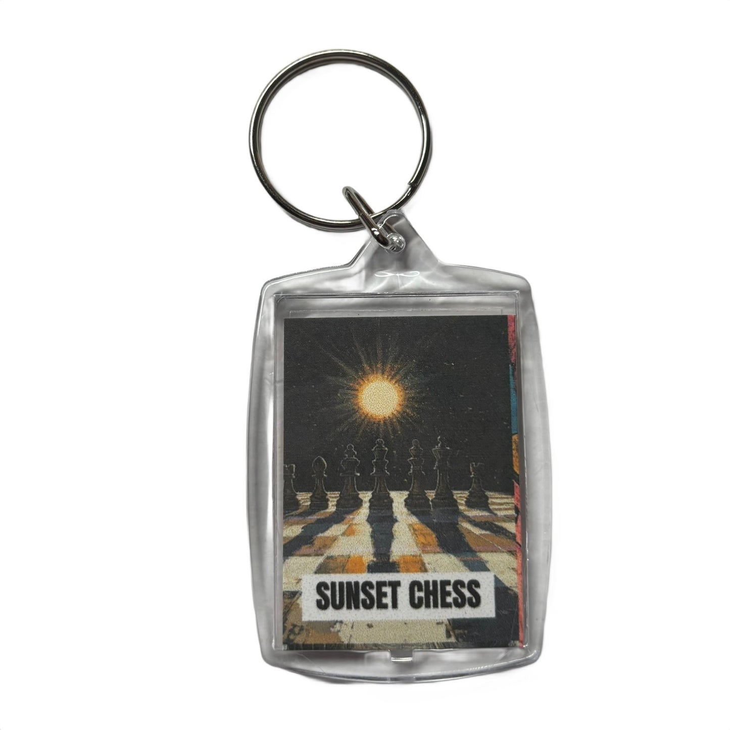 Sun In Space - Chess  Photo Keychain