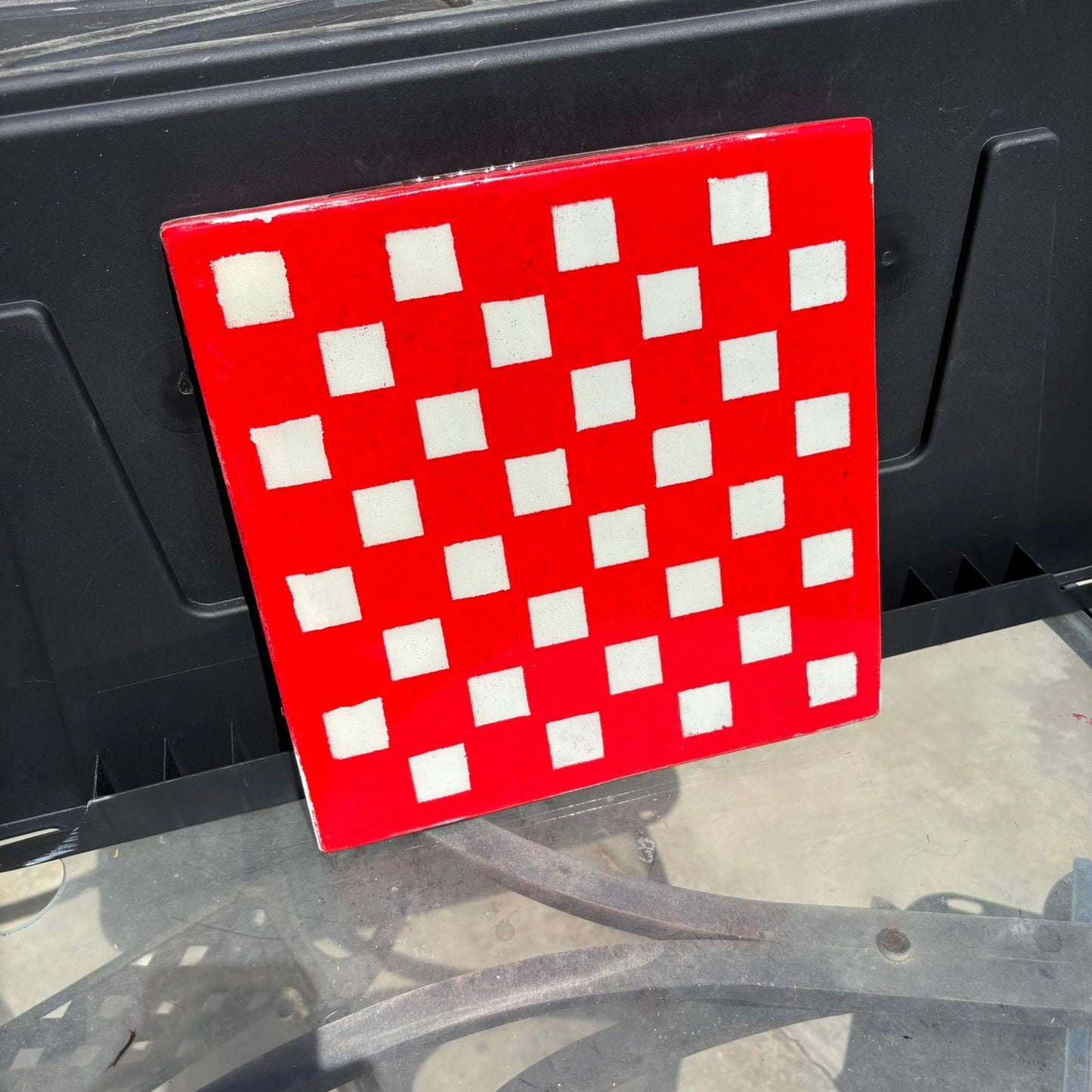 Cherry Red - Resin Coated Chess Board