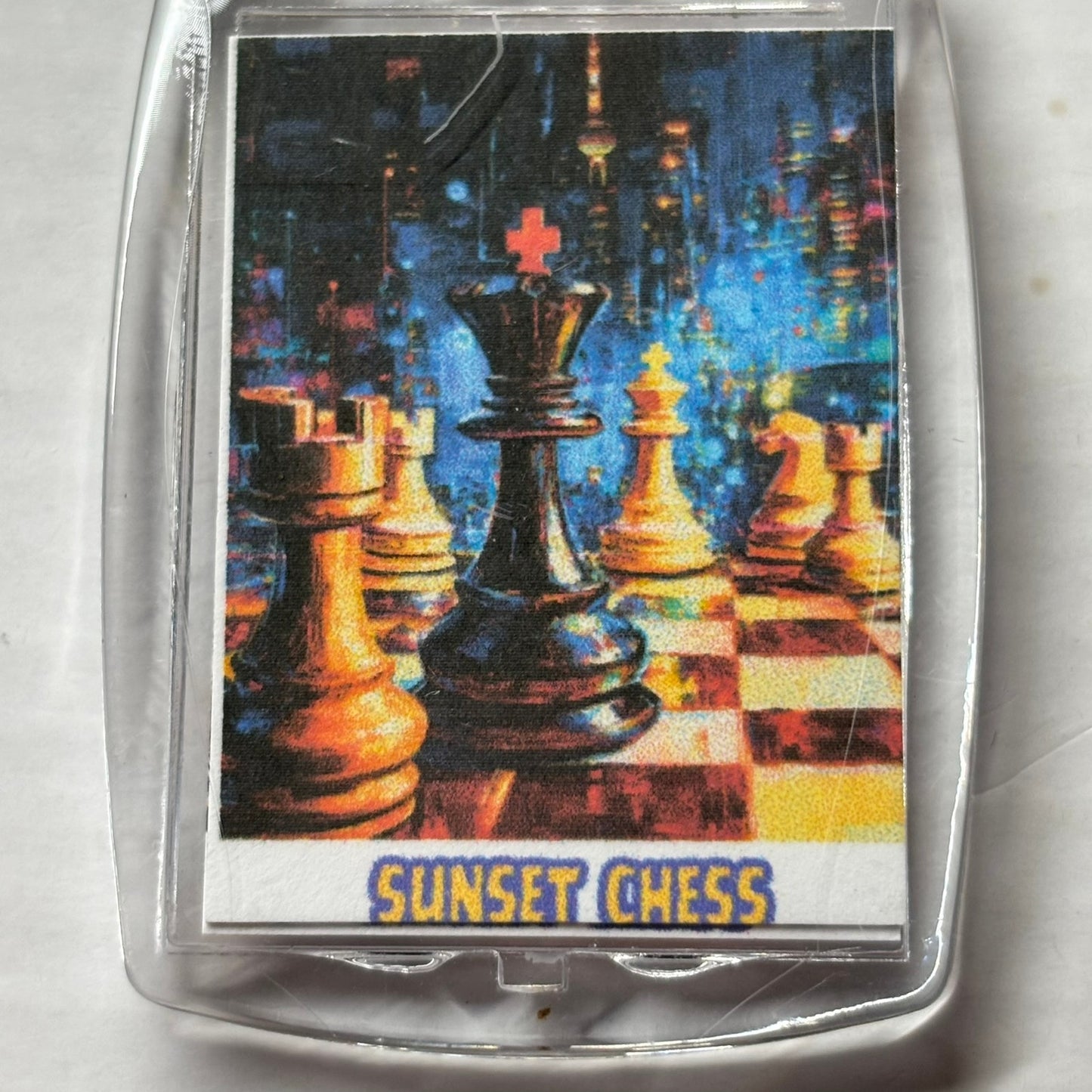 Sci Fi - Chess  Photo Keychain