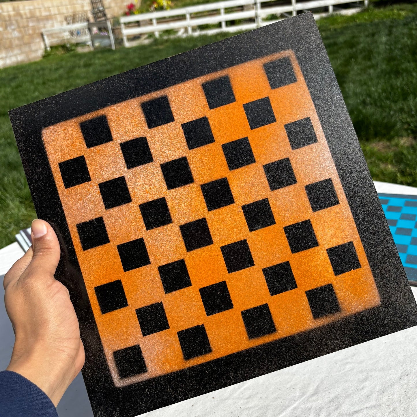 Safari Orange - Painted Chess Set