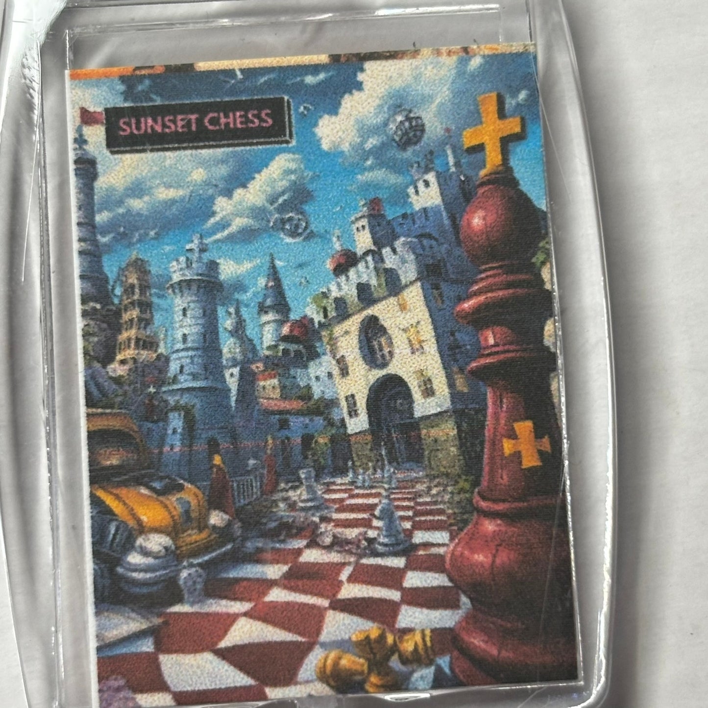 Inner City - Chess  Photo Keychain