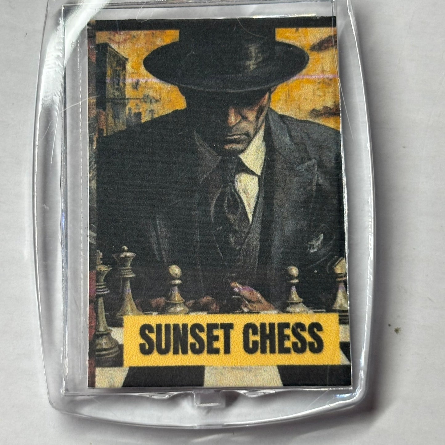 Man in The Hat - Chess  Photo Keychain