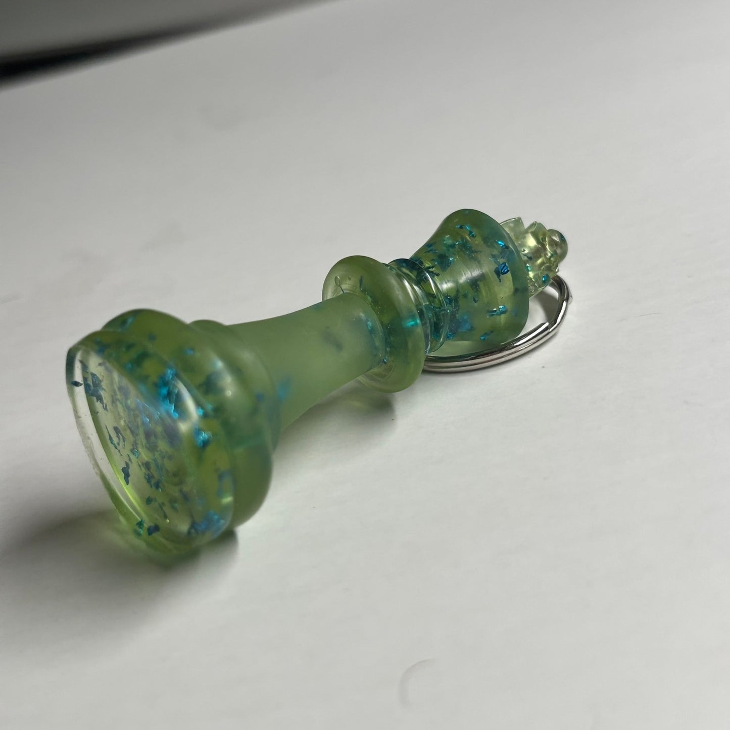 Green King - Handmade Resin Keychain