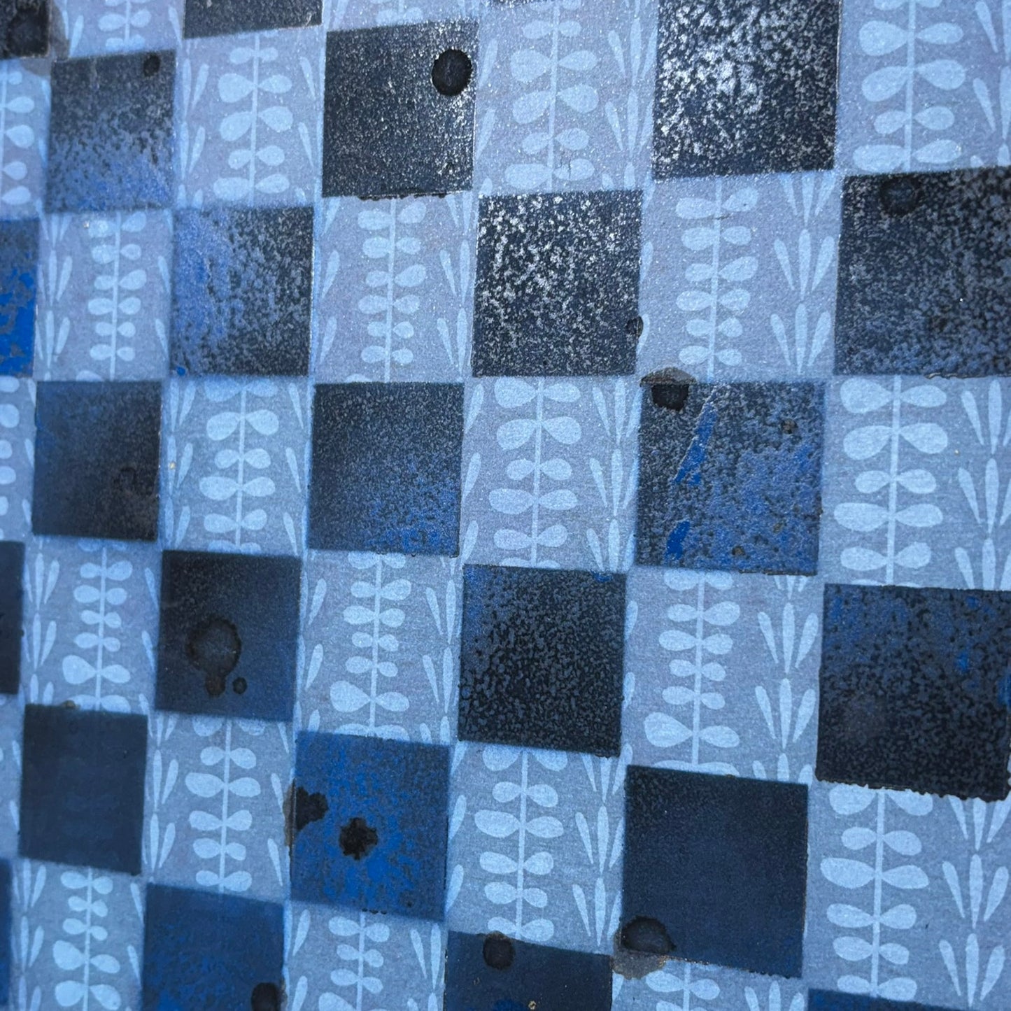 Flair Blue - Scrapbook Chess Board