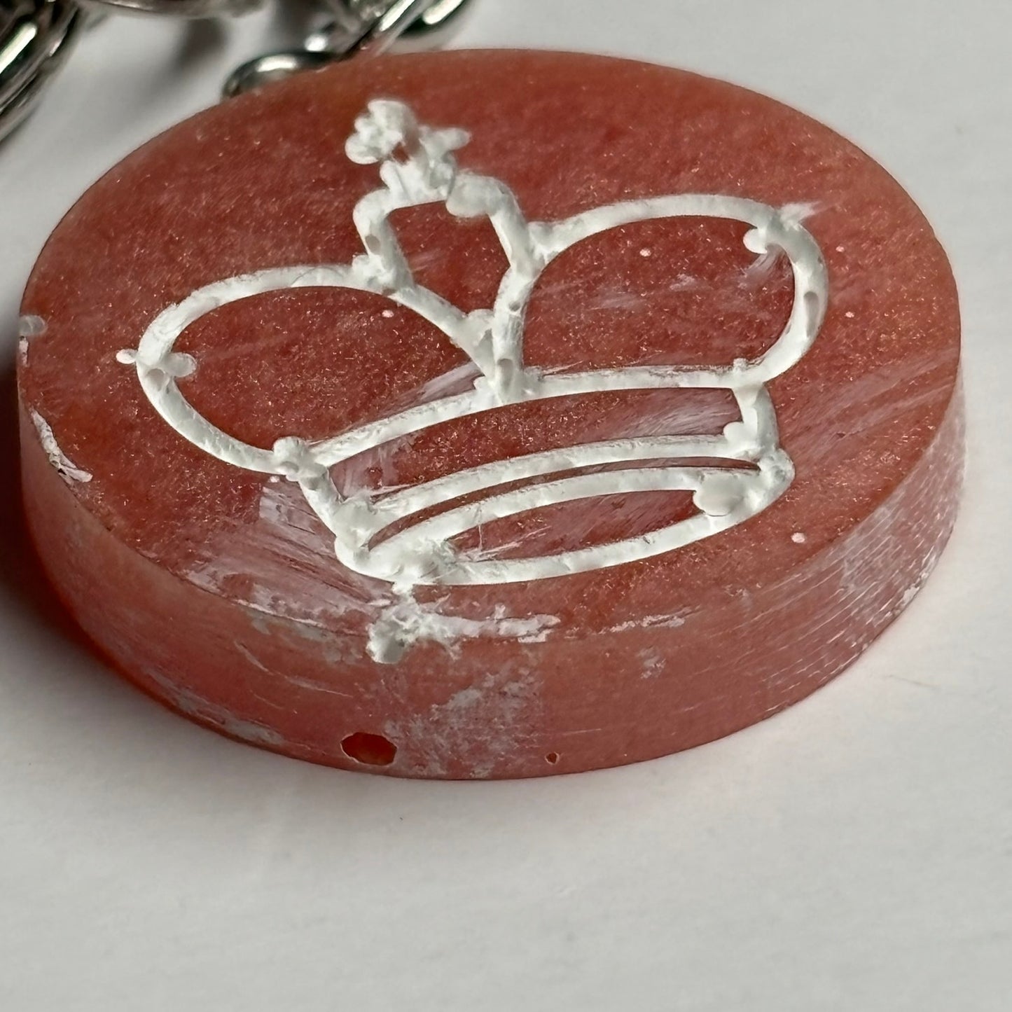 Peach King - Handmade Resin Keychain