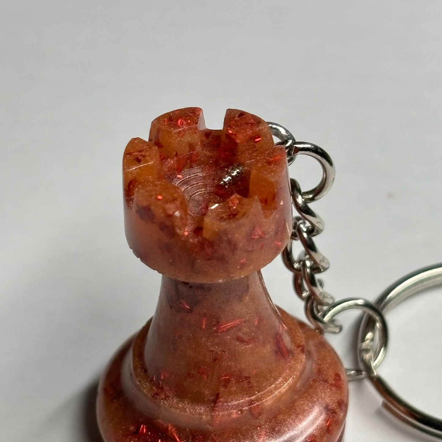 Royal Lava Rook - Handmade Resin Keychain