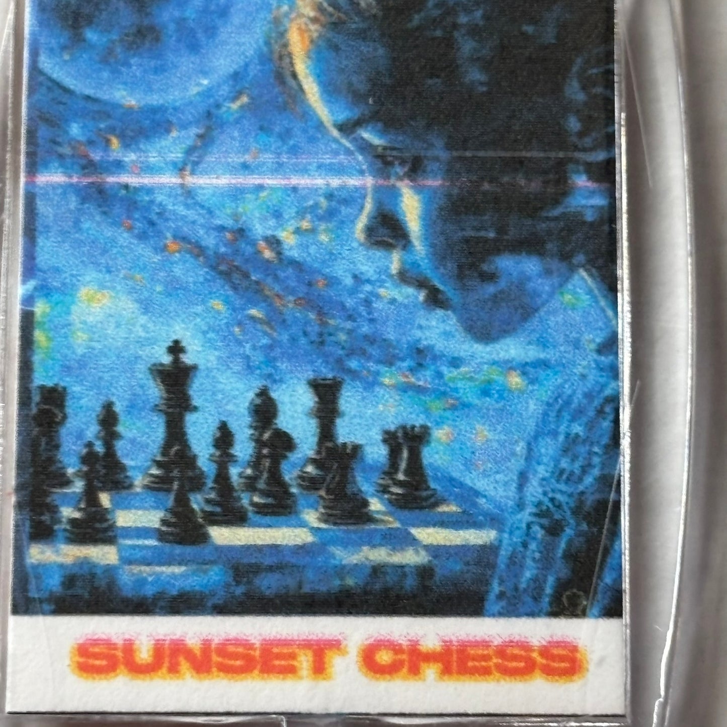 Blue Stars - Chess  Photo Keychain