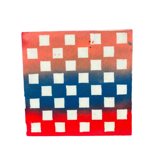 Color Enmeshment - Resin Coated Chess Board