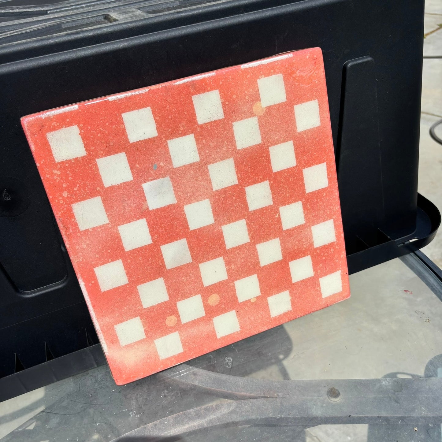 Peach Pink - Resin Coated Chess Board