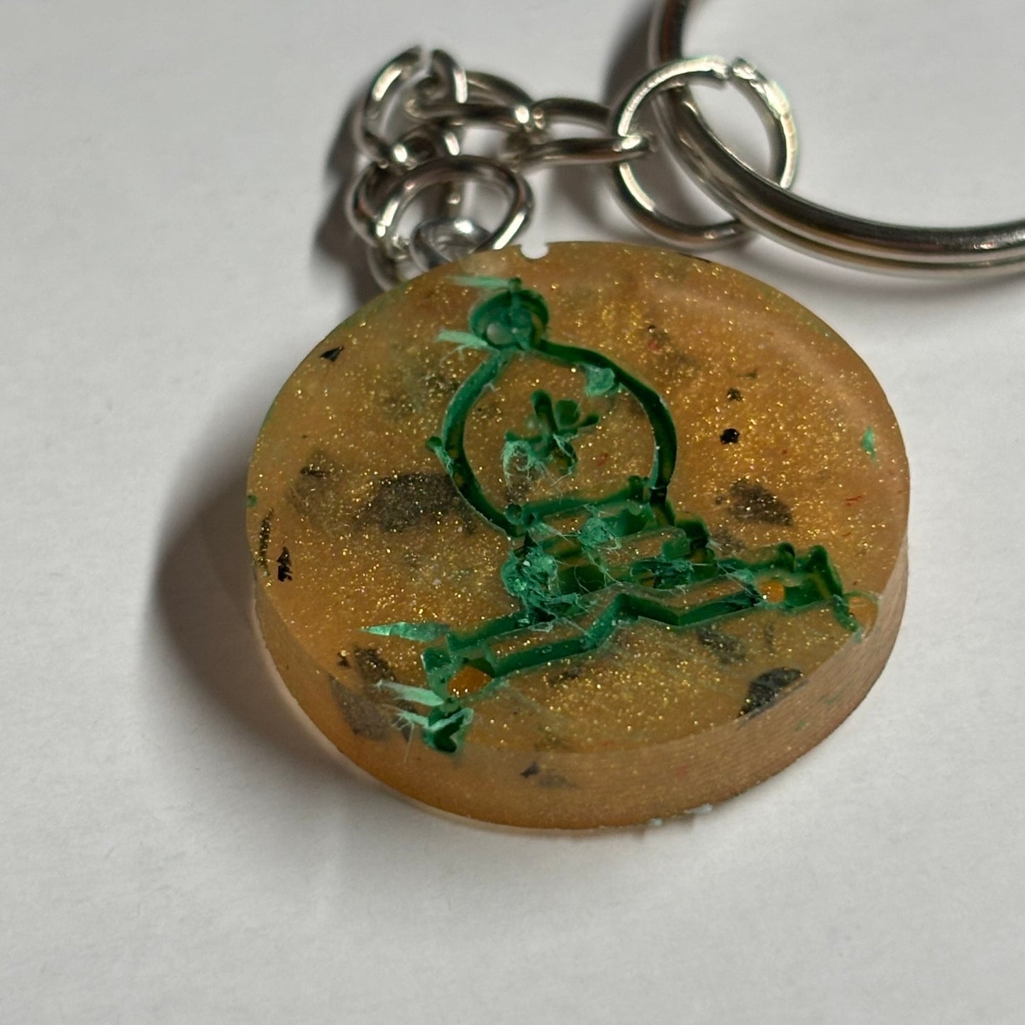 Royal Yellow Bishop - Handmade Resin Keychain