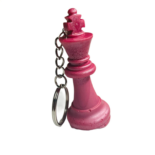Pink King - Handmade Resin Keychain