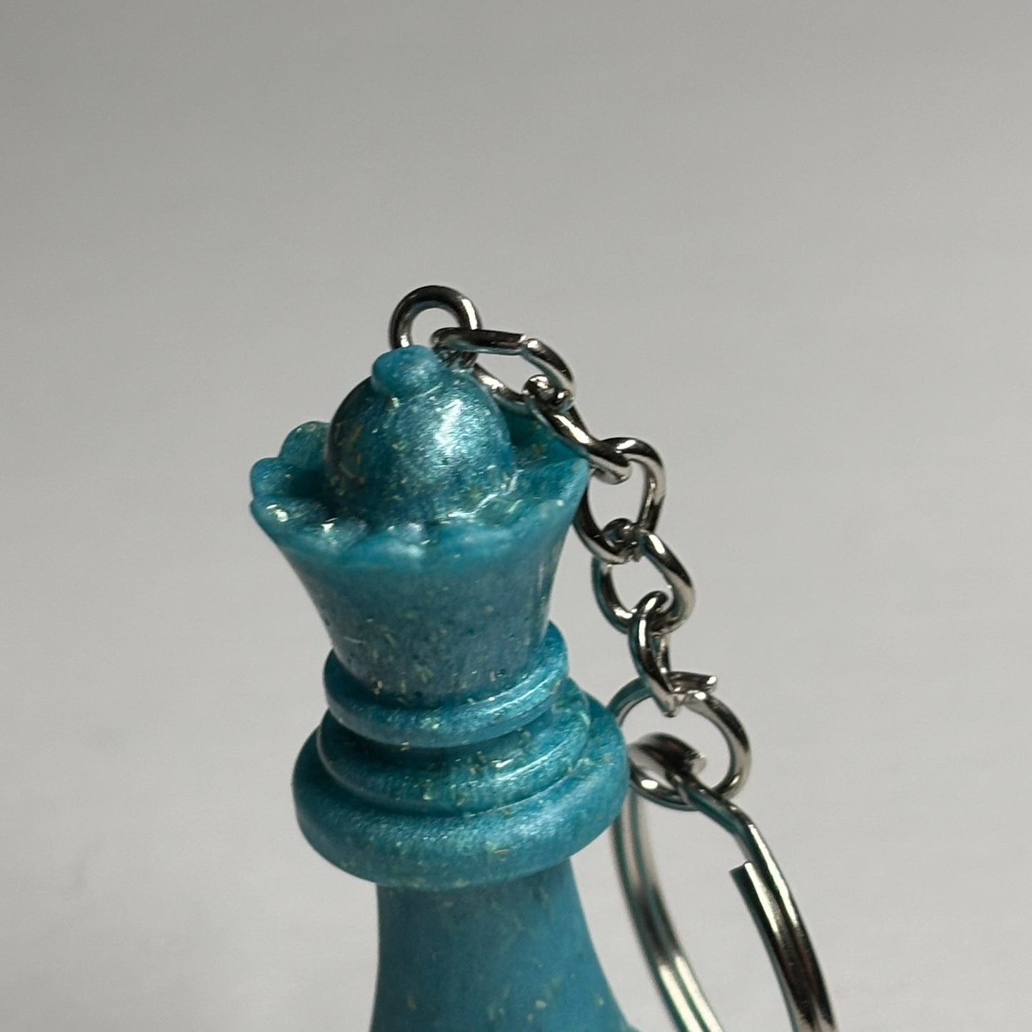 Iced Blue Queen - Handmade Resin Keychain
