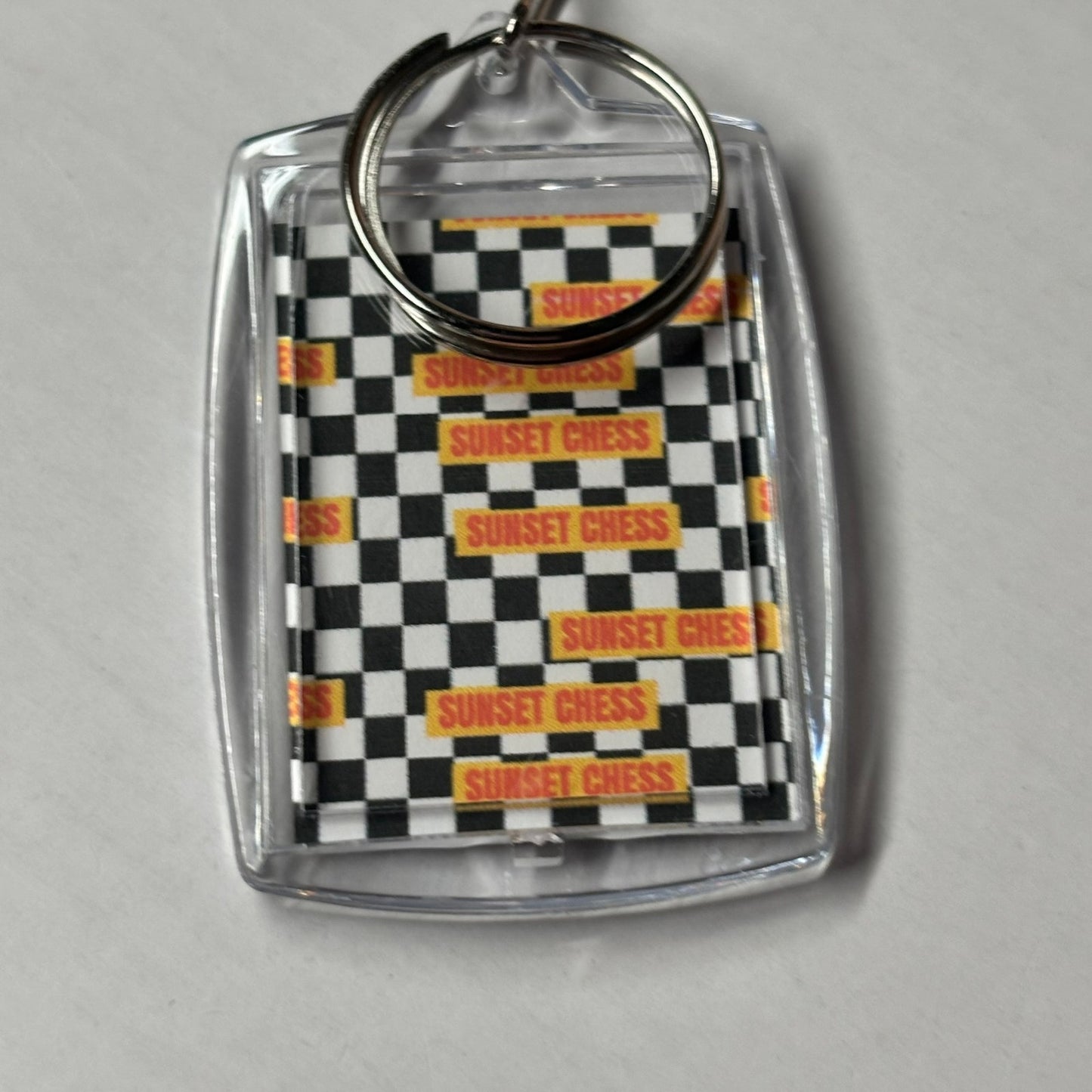 Flowers - Chess  Photo Keychain
