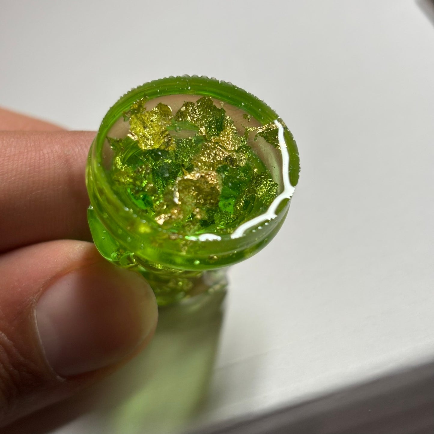 The Green Crystal Knight - Handmade Resin Keychain