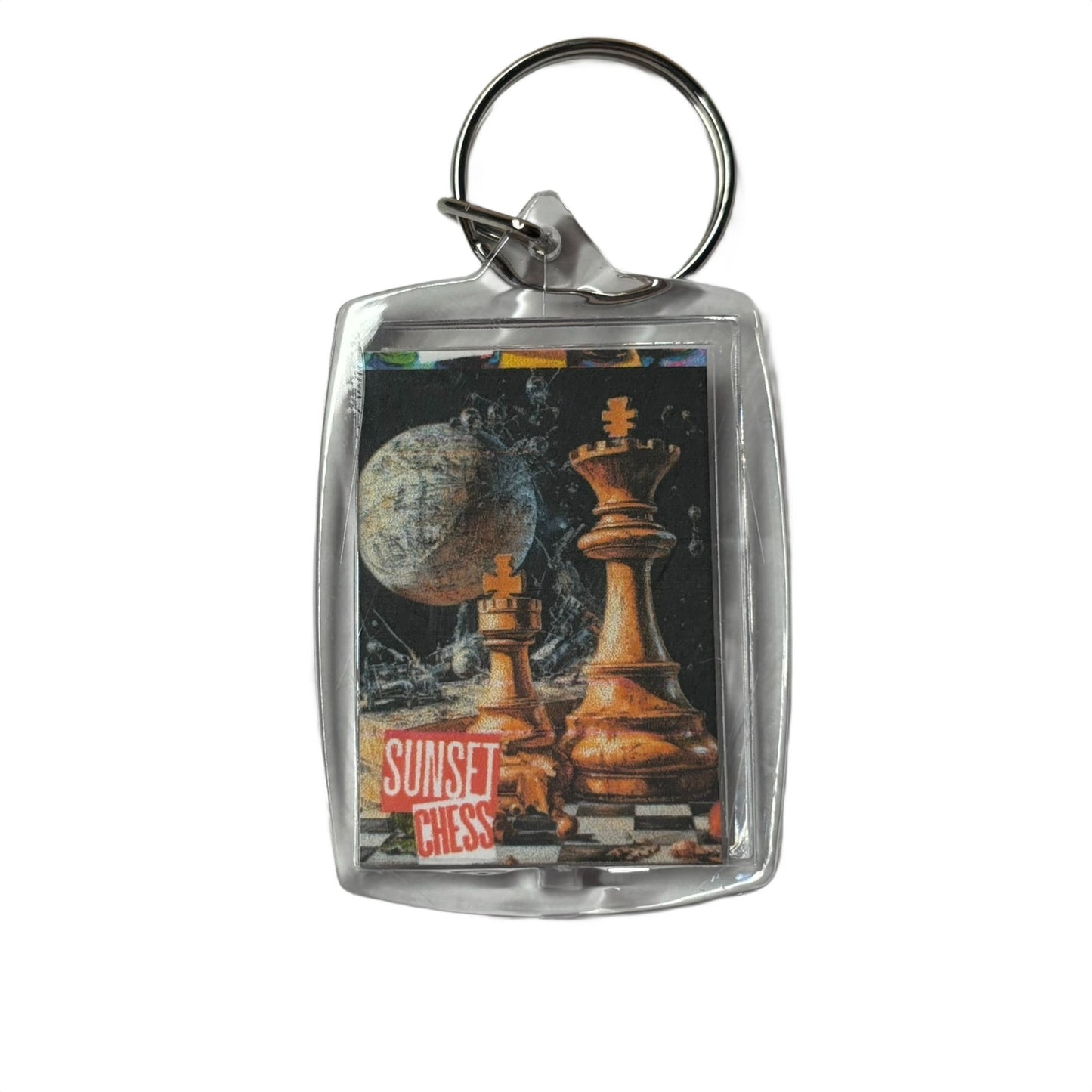 Space Planet - Chess  Photo Keychain