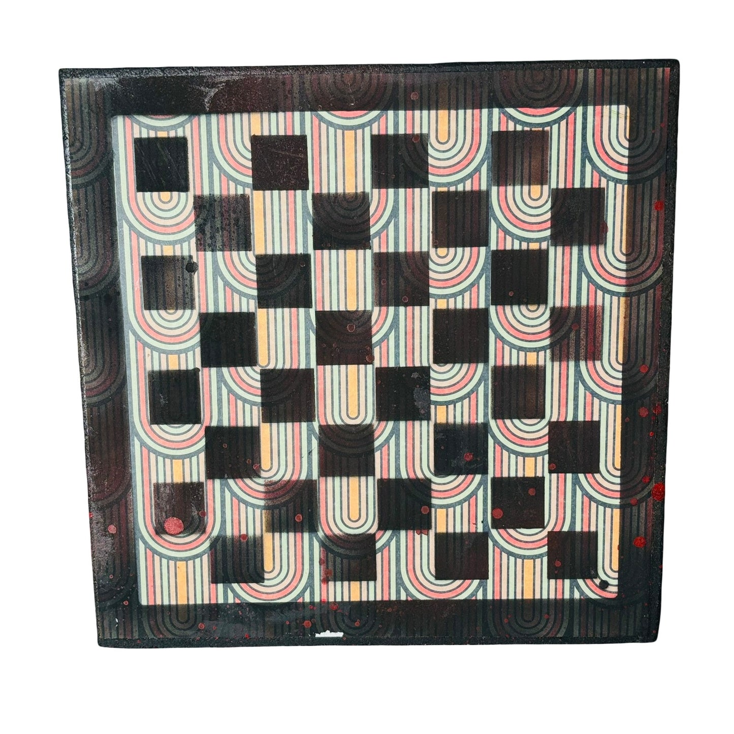 70's Retro - Scrapbook Chess Board