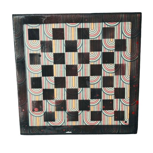 70's Retro - Scrapbook Chess Board