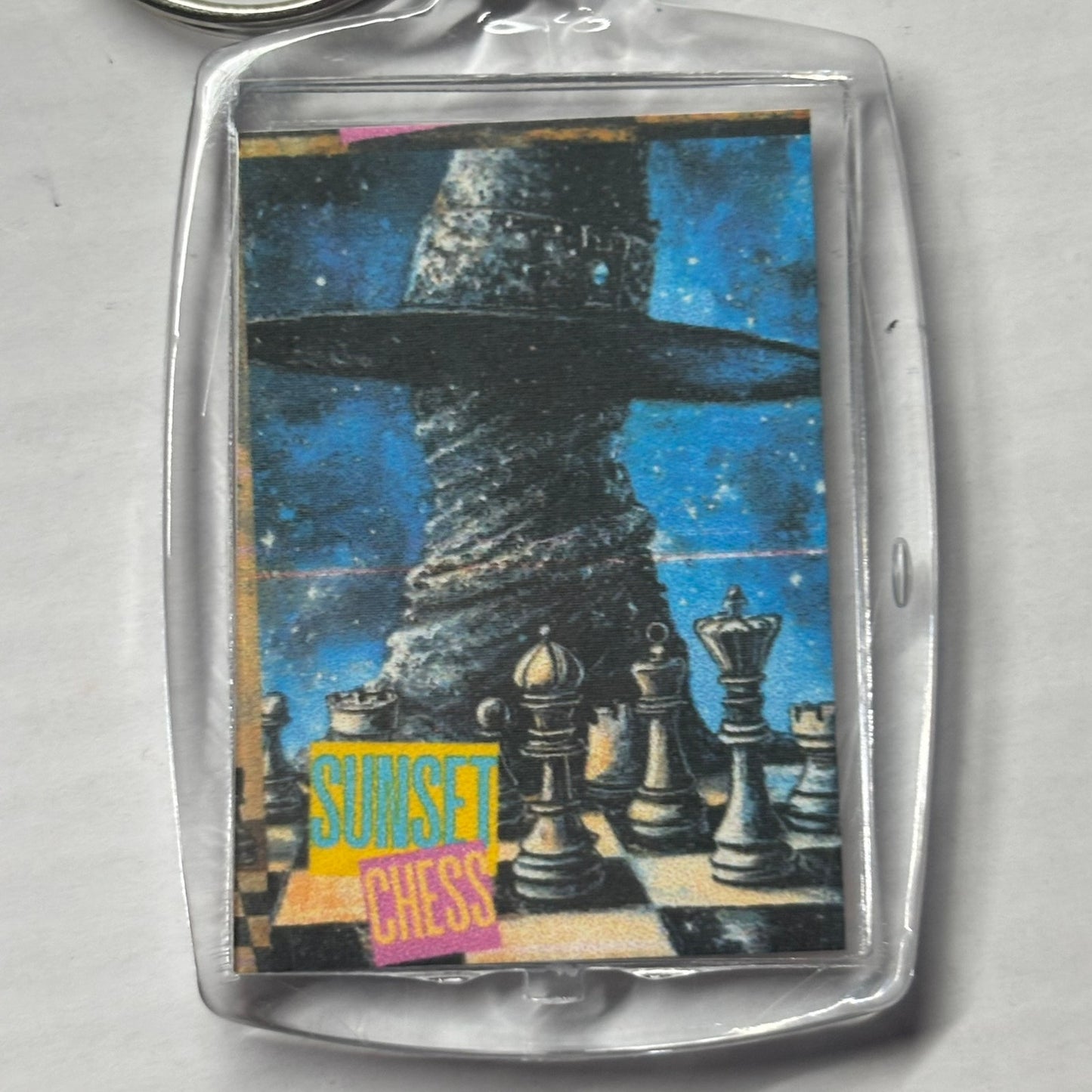 Wizards Hat - Chess  Photo Keychain