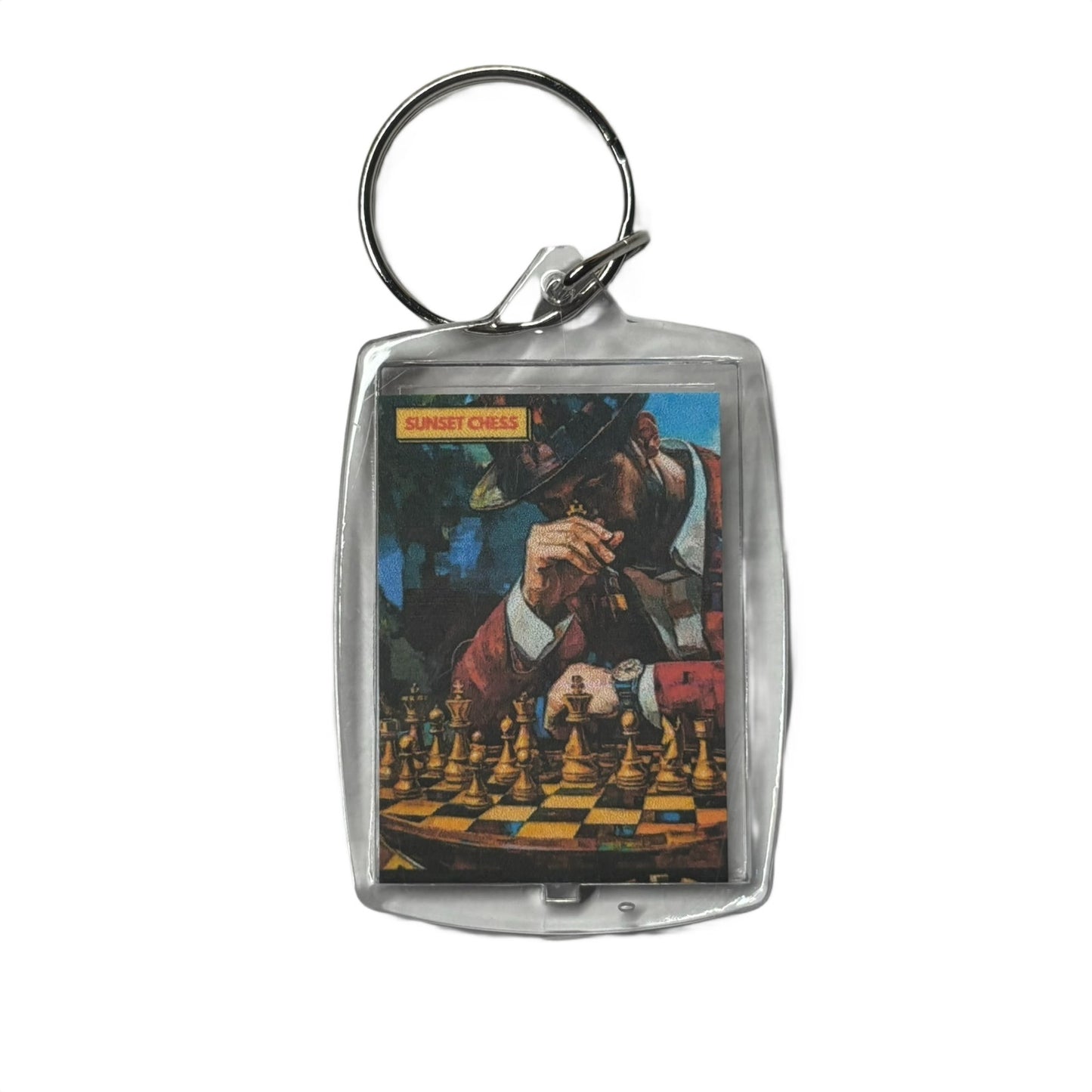 Tux Man - Chess  Photo Keychain