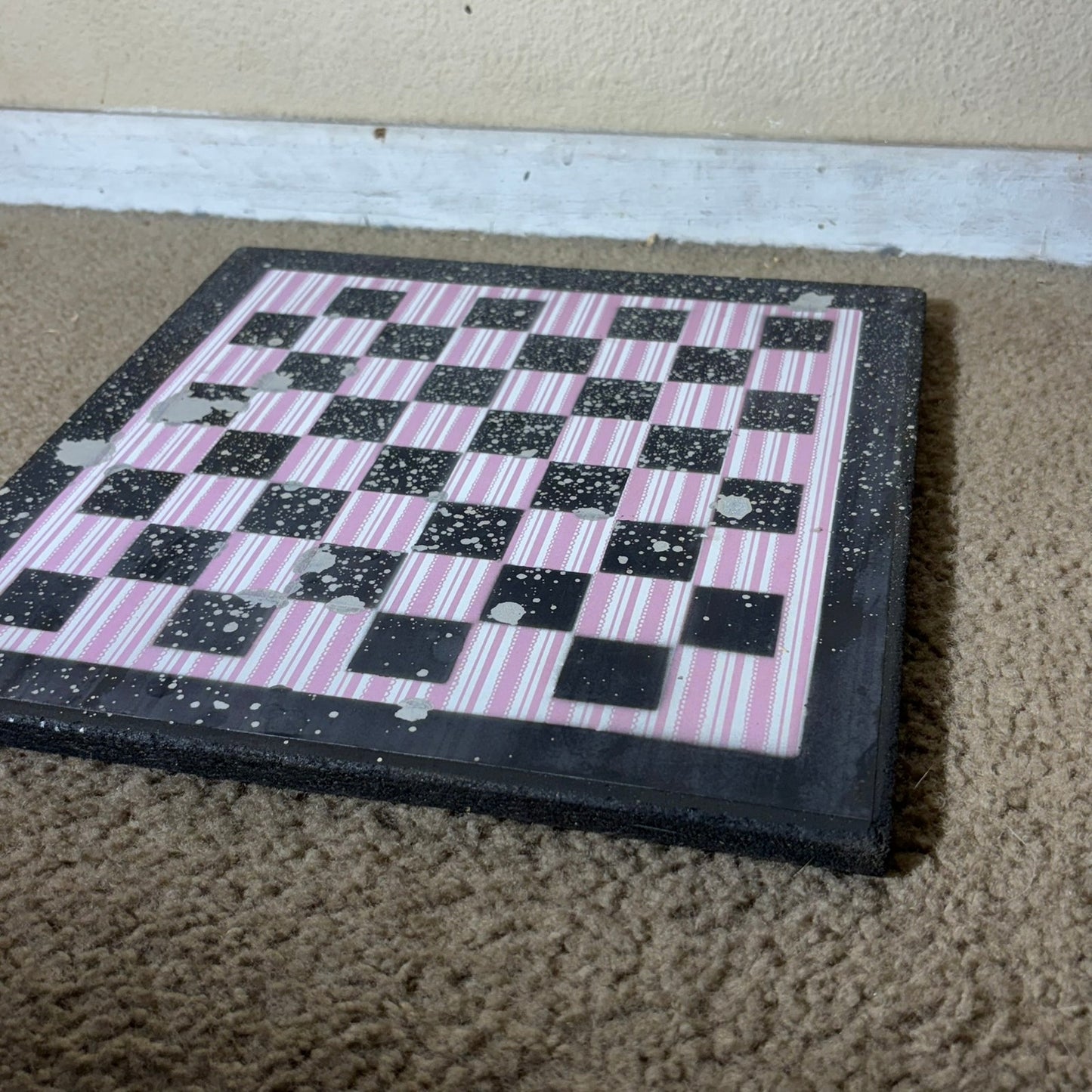 Simple Pink - Scrapbook Chess Board