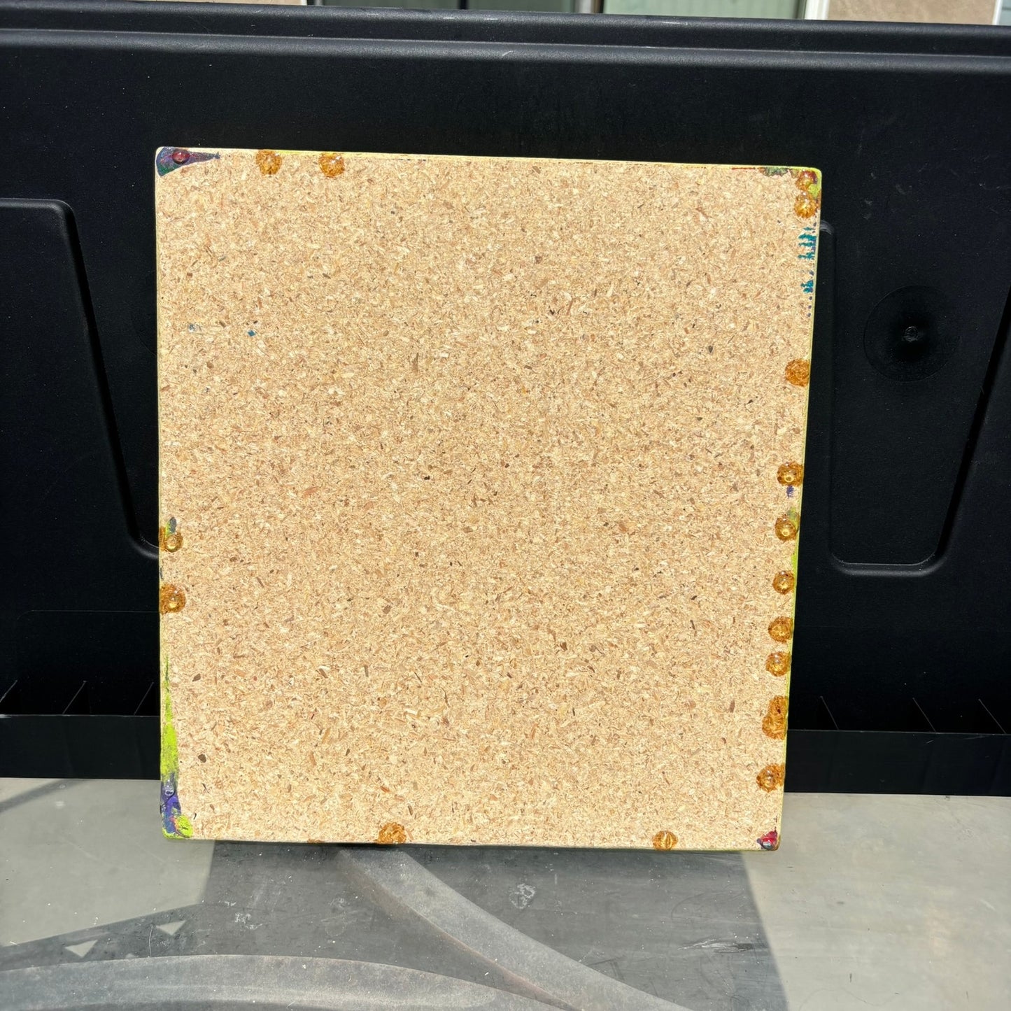 Peach Yellow Rush - Resin Coated Chess Board